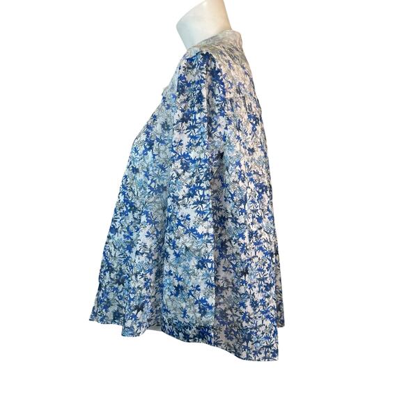 CAS Cloth and Steel Women's Franny Top Blue Floral Print NWT sz M $388 Italy - Picture 6 of 12